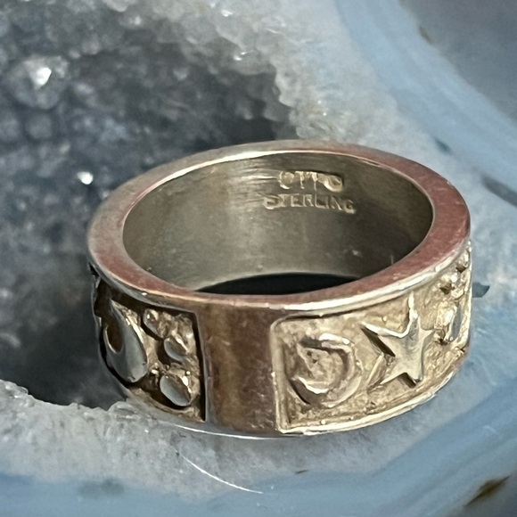 OTTO Jewelry - Otto Vintage Sterling Silver Celestial Band